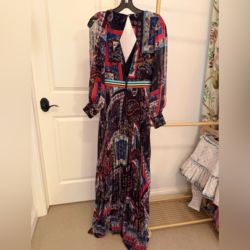 Alice + Olivia Gown with Bishop Sleeves - Picture 4 of 8